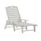 Flash Furniture White Adjustable Chaise Lounger with Cupholder LE-HMP-2017-414-WT-GG - alternate 2